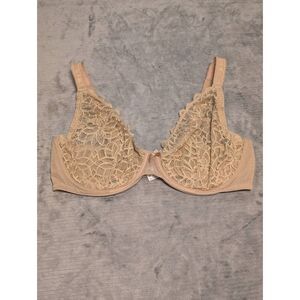 Glamorise 9850 Plus-Size Full Figure Sexy Stretch Lace Wonderwire Bra 38F